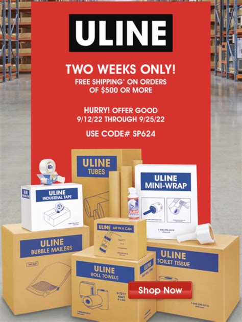 uline sales code|uline sale code free shipping.